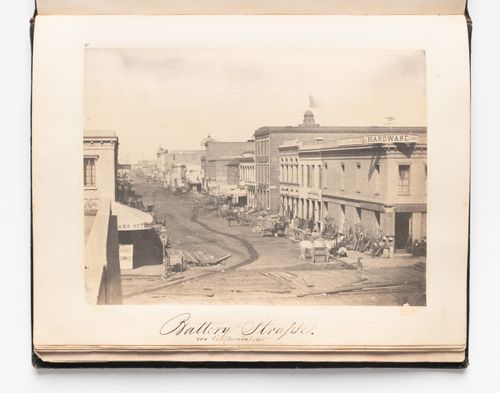 View of Battery Street showing stores, San Francisco