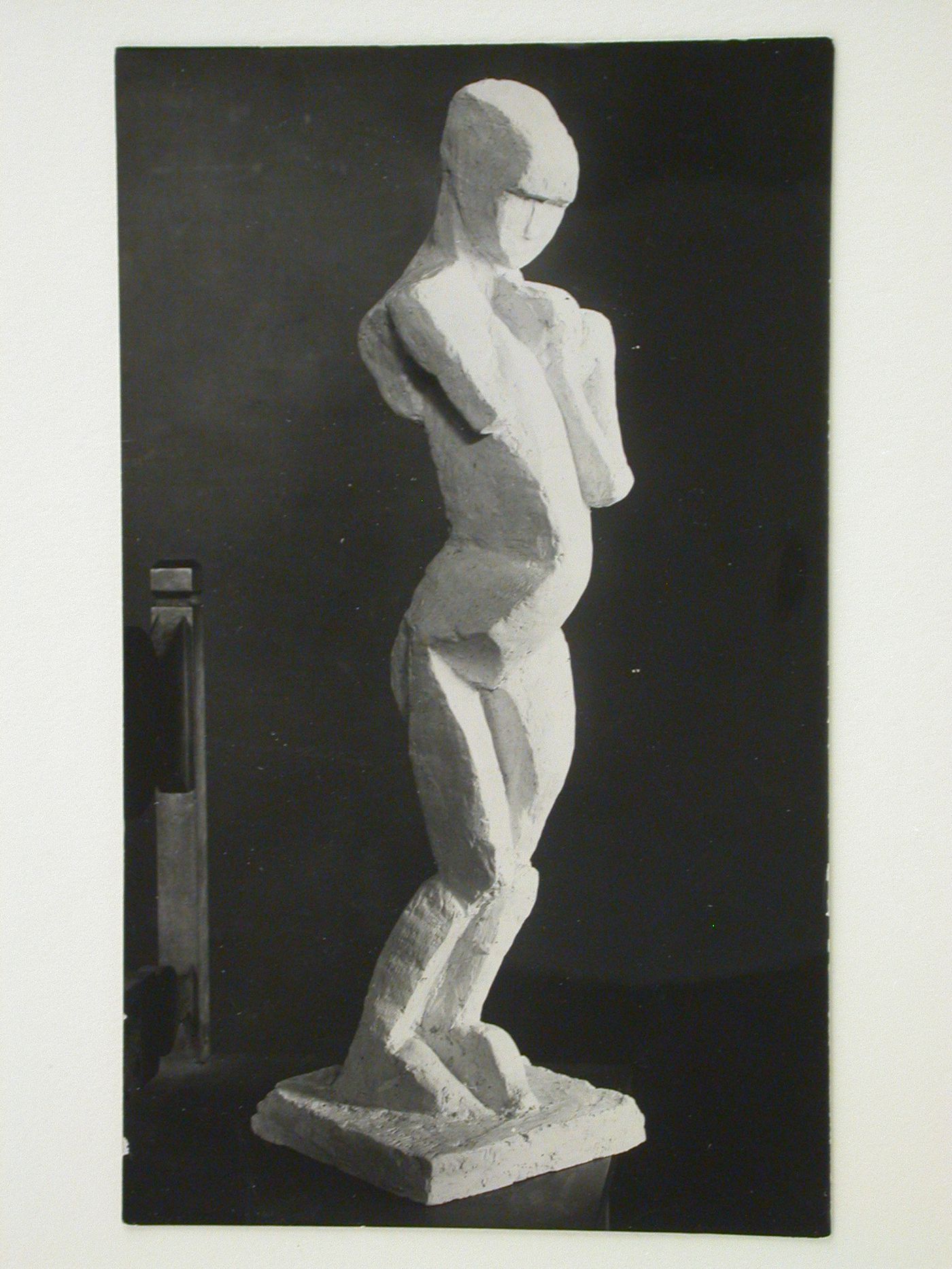 View of a Cubist statue, Moscow