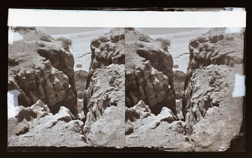 Stereograph of (possibly) Santa Monica Cliffs, California, United States of America