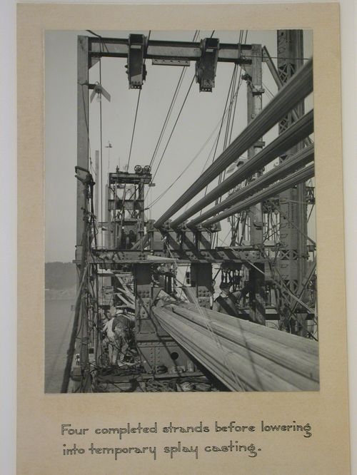 Oakland Bay Bridge under construction, San Francisco, California