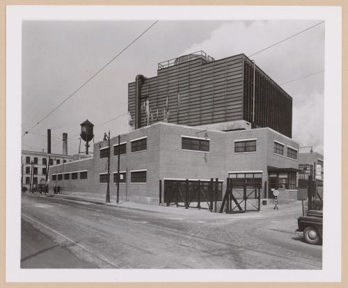 View of a Test Cell of the Packard Motor Car Company Assembly Plant (now abandoned) East Grand Boulevard, Detroit, Michigan