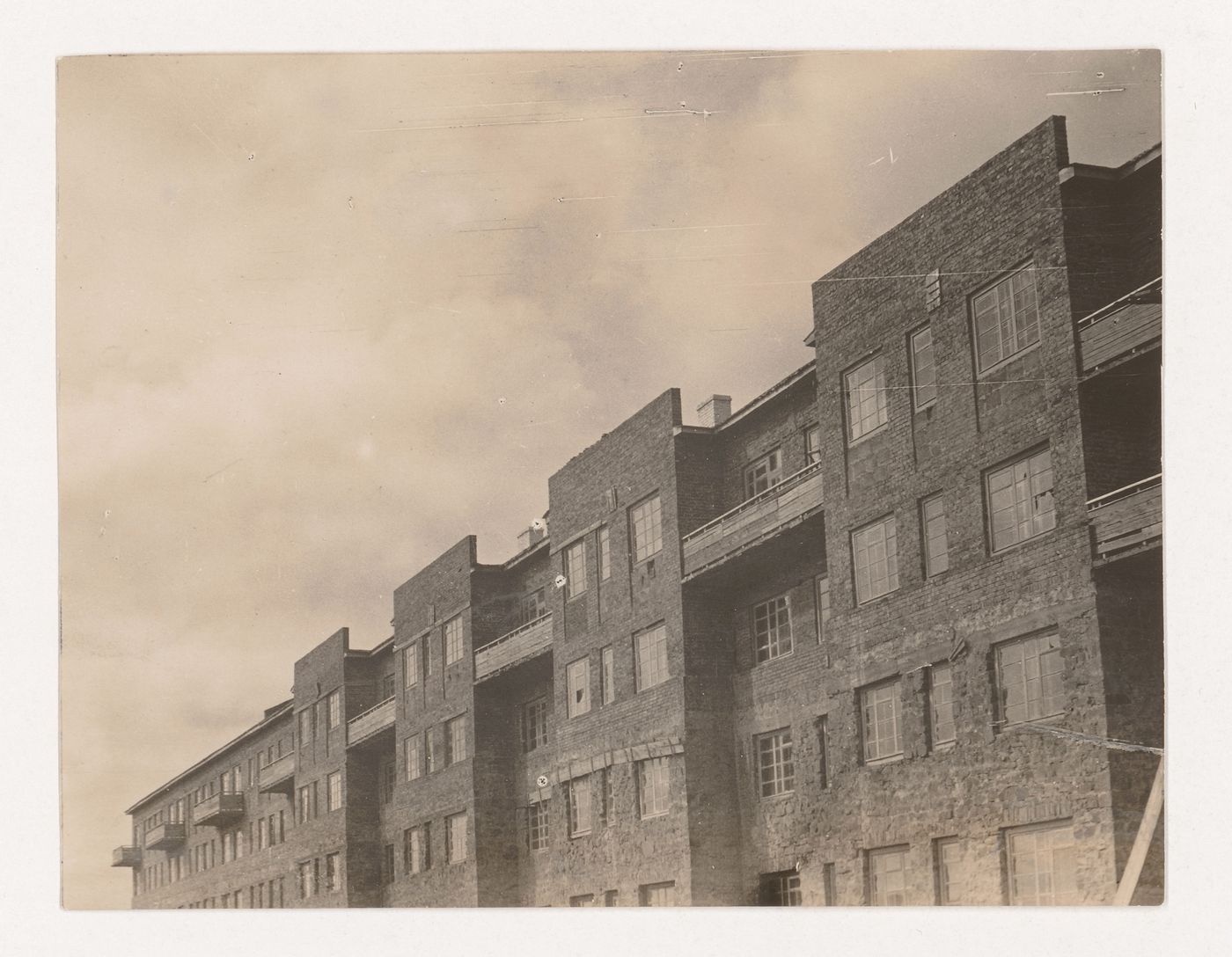 View of housing in Kemerovo, Soviet Union (now in Russia)