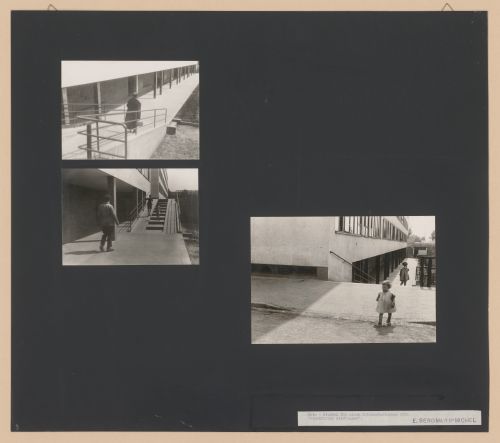 Photo study of a housing project for a documentary film with the working title 'Frankfurter Siedlungen' [Frankfurt Housing Complexes], Frankfurt am Main, Germany