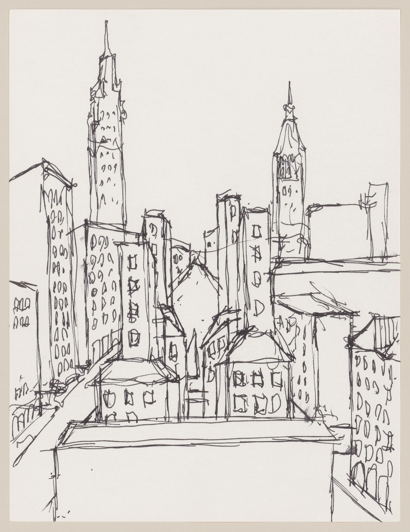 Sketch perspective for Cooper Union Foundation Building Renovation