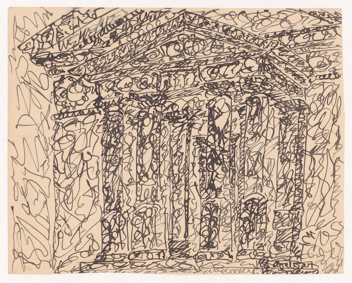 Sketch of or for a portico