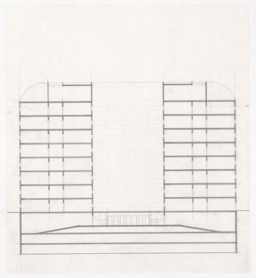Section for Plano Urbanístico Boulevard Brune, Paris, France