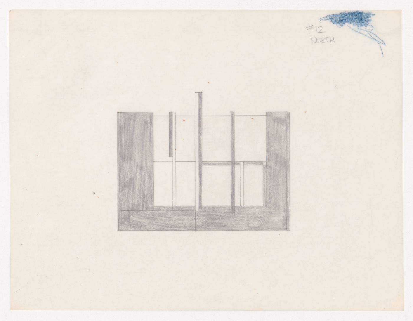 Sketch elevation for House VI, Cornwall, Connecticut