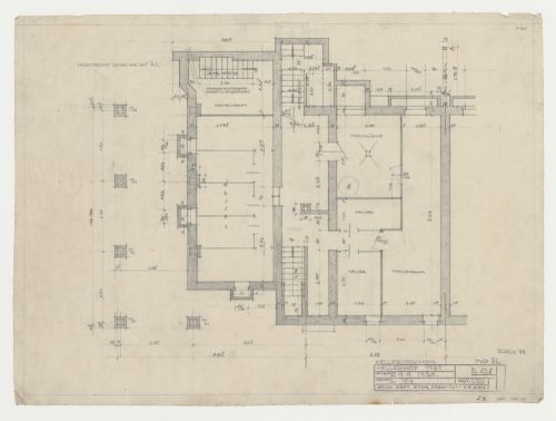 Basement plan for type BL housing units, Hellerhof Housing Estate, Frankfurt am Main, Germany