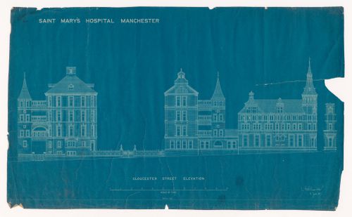 St. Mary's Hospital, Manchester: Glouchester Street elevation