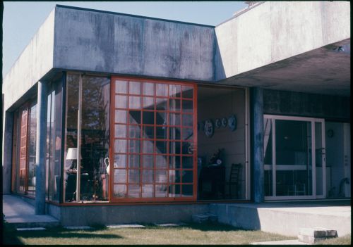 Slide of exterior view of Casa Manuel Magalhães, Porto