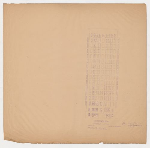 Monadnock Building, Chicago: Jackson Street elevation