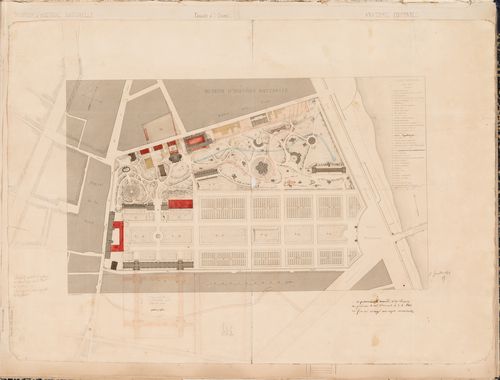 Site plan of the Muséum national d'histoire naturelle
