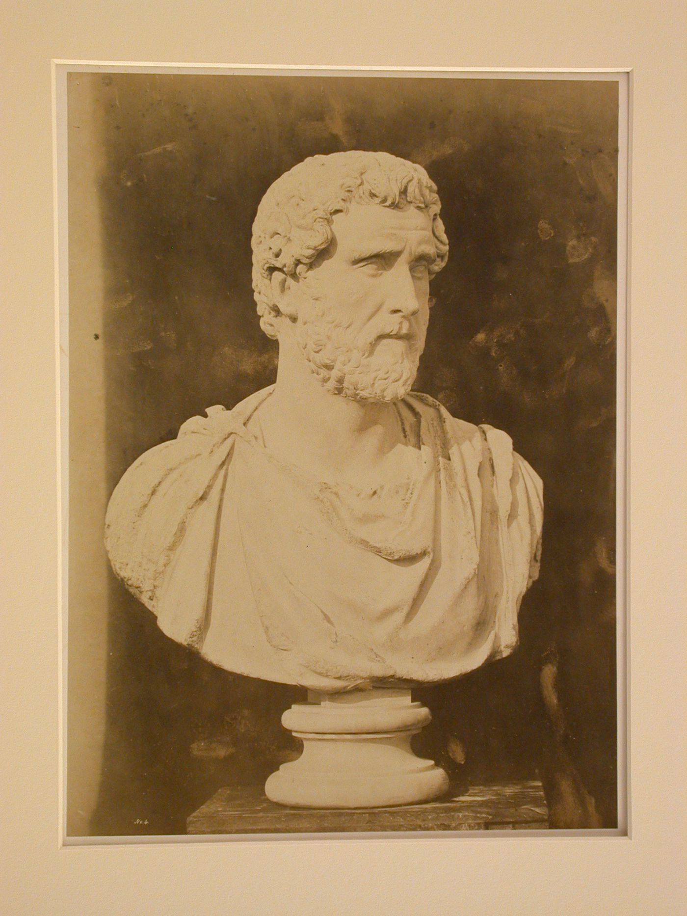 View of a roman portrait bust from the British Museum