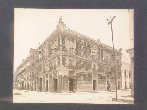 View of the Casa de Alfeñique (now the Museo Regional de la Casa de Alfeñique), Puebla, Mexico
