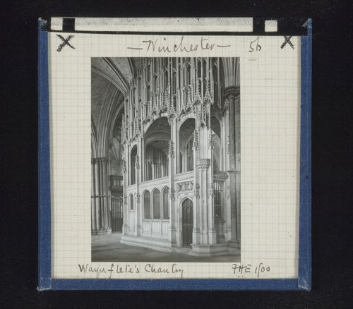 View of Waynflete's Chantry in Winchester Cathedral, Winchester, Hampshire, England