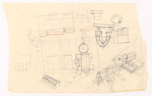 Conceptual drawings for University of Miami, New School of Architecture