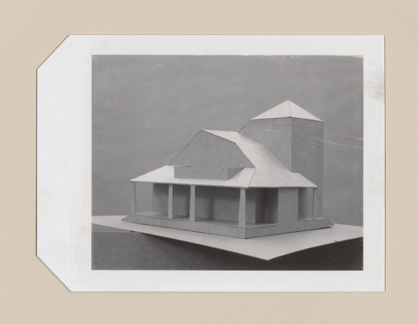 Study model for the Hanks-Paré Residence, Tuxedo Park, New York