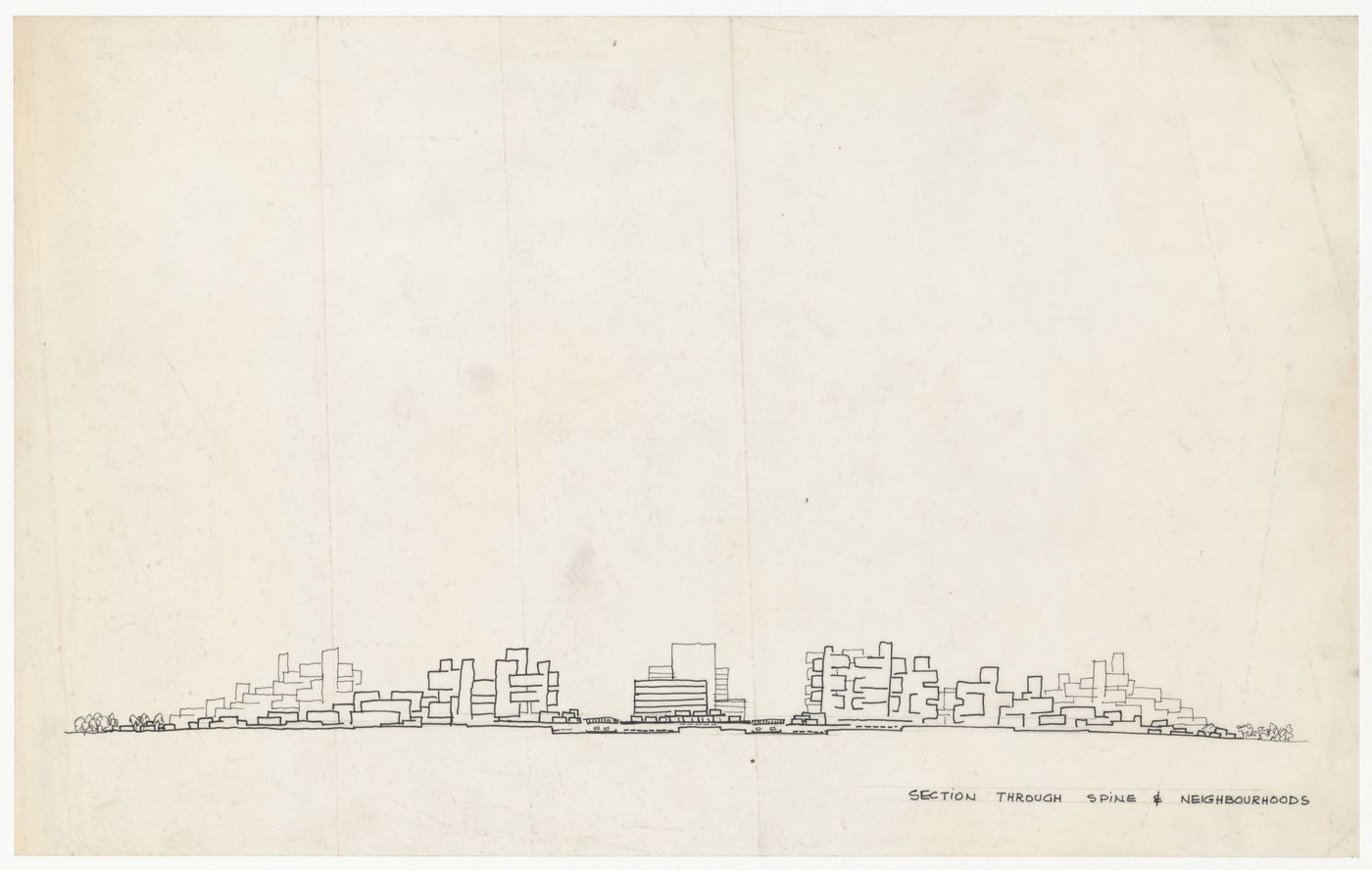 Site section for Meadowvale, Mississauga, Ontario, Canada