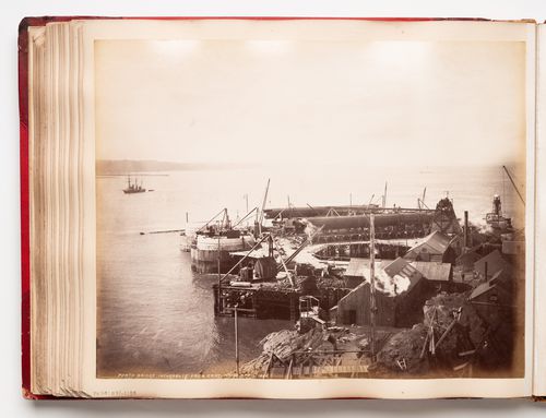 View of the Forth Bridge under construction, Firth of Forth, Scotland, United Kingdom