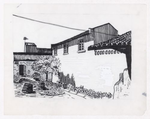 Illustration showing existing house for Sichuan housing project for "Housing a Billion: Village Upgrading: Jianlu, China" publication