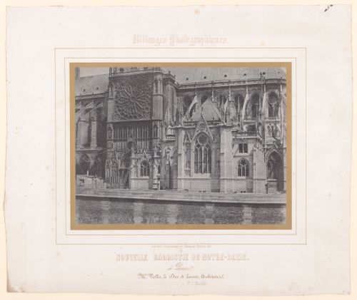 Exterior view of nouvelle sacristie de Notre-Dame, Paris, France