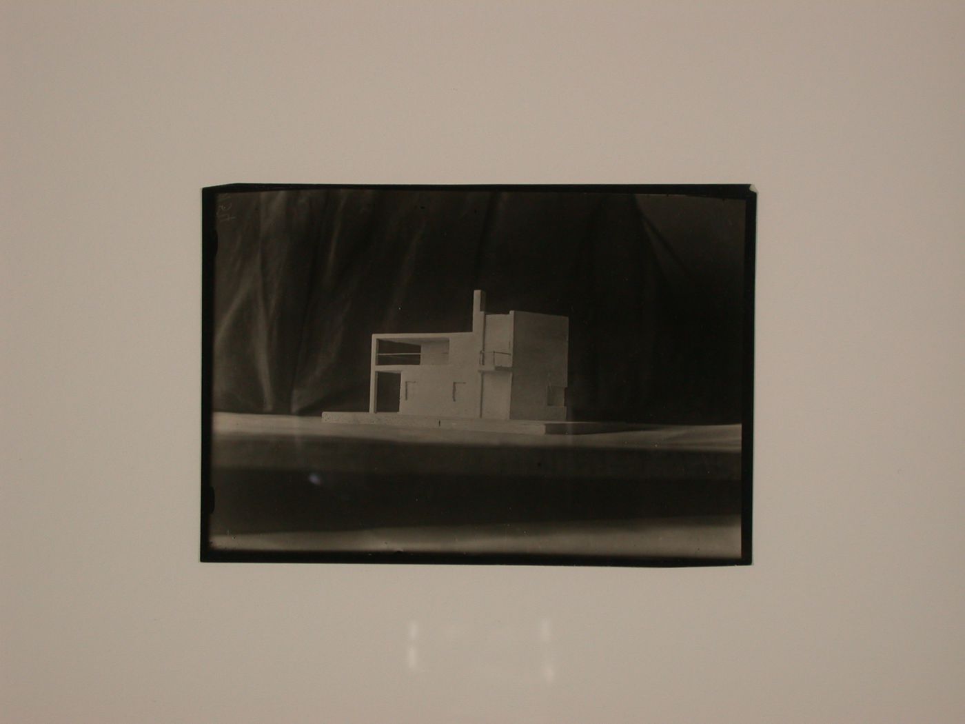 Photographs of the model of an unidentified building