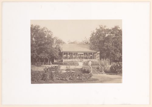 View of Café-brasserie, Pré Catelan, Bois de Boulogne, Paris, France