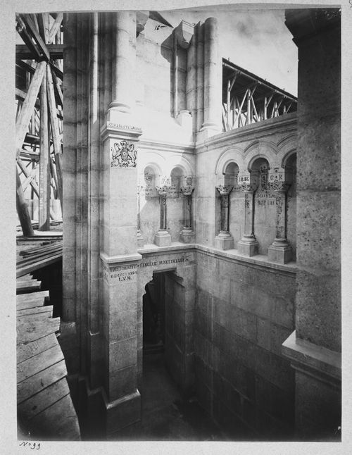 Dividing wall between ambulatory and chancel of upper church, Basilica of Sacré-Coeur de Montmartre, Paris, France