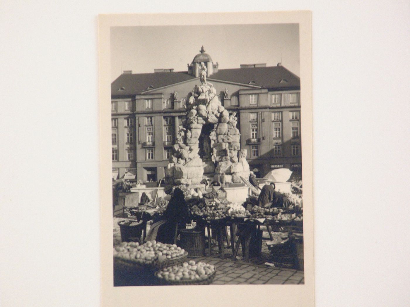 View of outdoor market, Brno, Czech Republic
