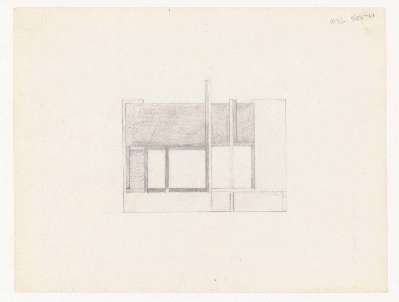 Sketch elevation for House VI, Cornwall, Connecticut