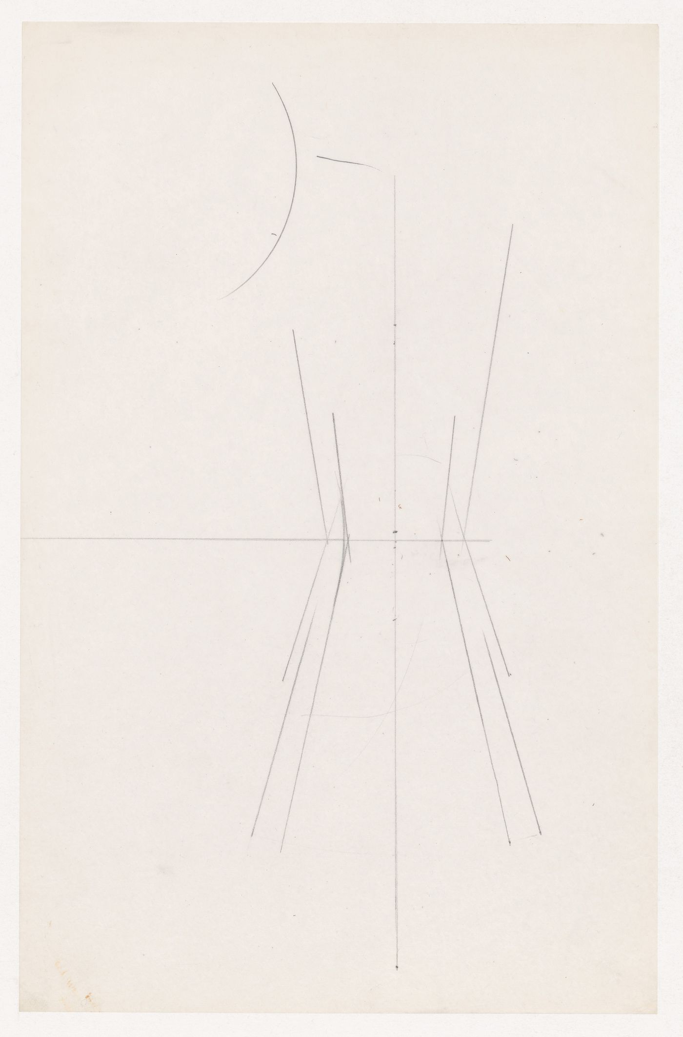 Unidentified drawing, possibly for an auditorium for Illinois Institute of Technology