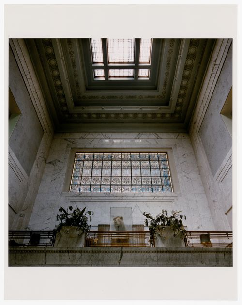 Balcony, banking hall, Winona Savings Bank and Winona National Bank (now Winona National and Savings Bank), Winona, Minnesota
