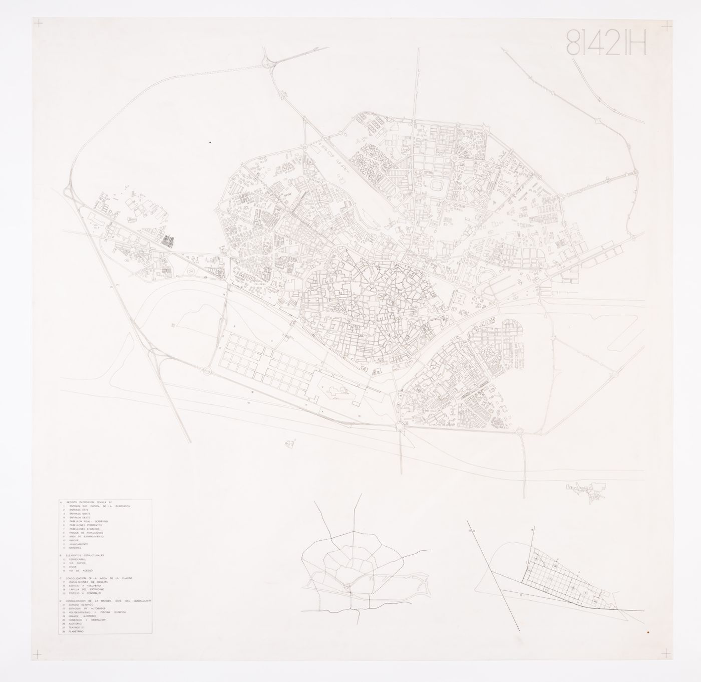 Site plan for Plano Geral da Expo '92, Seville, Spain