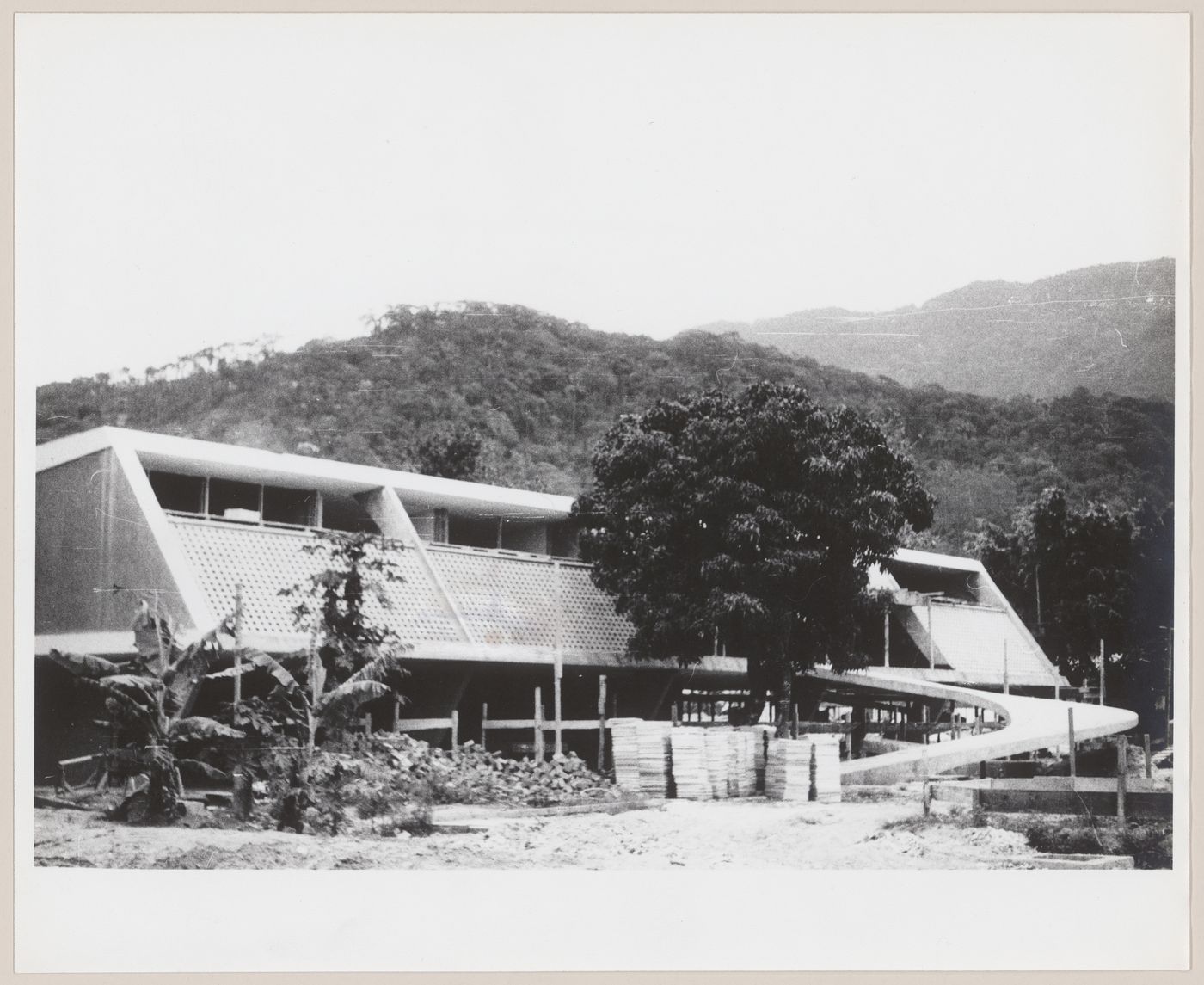 View of Leonel Miranda House, under construction, Rio de Janeiro, Brazil
