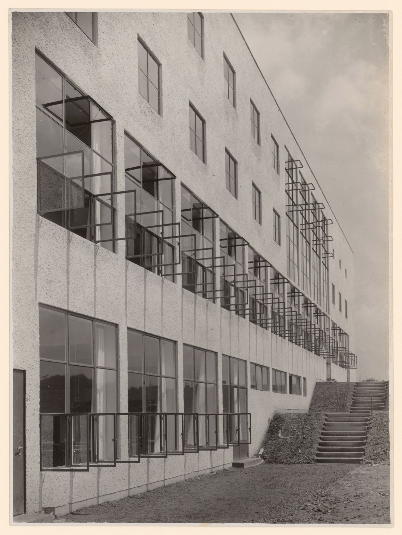 Exterior, facade of 5-story modern building