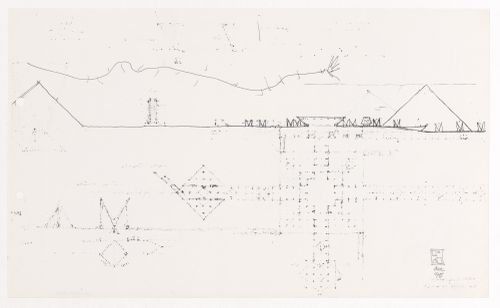 Croquis pour le Projet pour un musée égyptien, Le Caire, Égypte