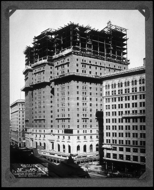 Plate from album ''Hotel McAlpin, New York City 1911-12''