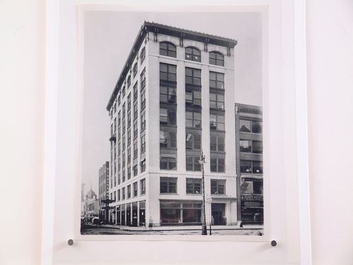 View of the principal and lateral façades of the Owen Building (now demolished), Detroit, Michigan