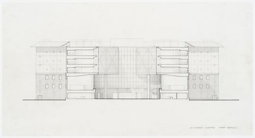 Science Library, University of California at Irvine, California: cross section