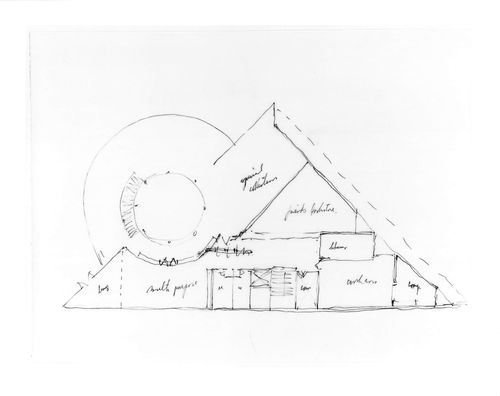 Brentwood Library, Brentwood, California: Study showing plan