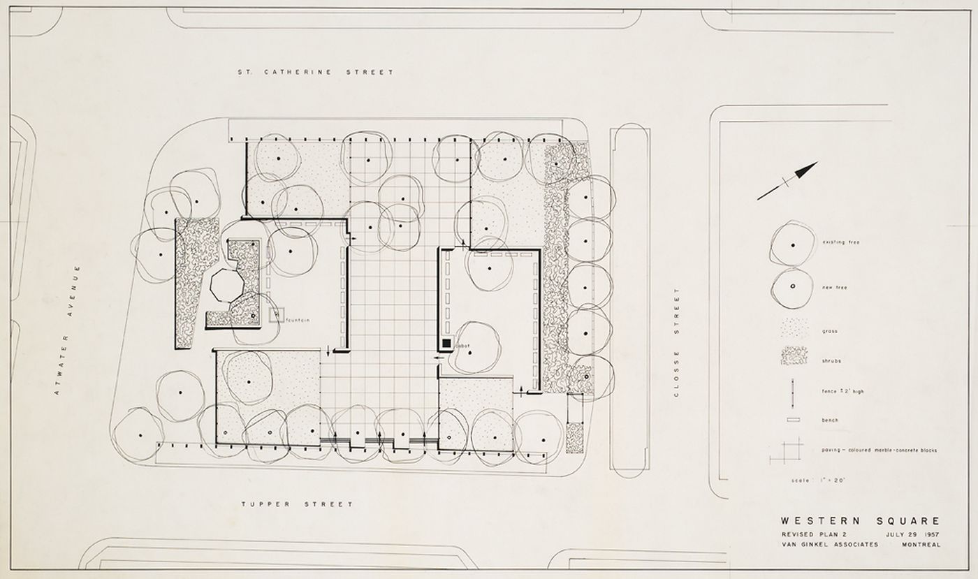 Revised Plan, Western Square, Montréal, Québec