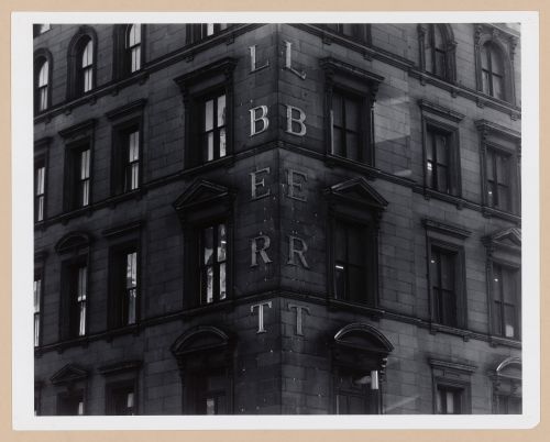 Partial view of a unidentified skyscraper, New York City, New York