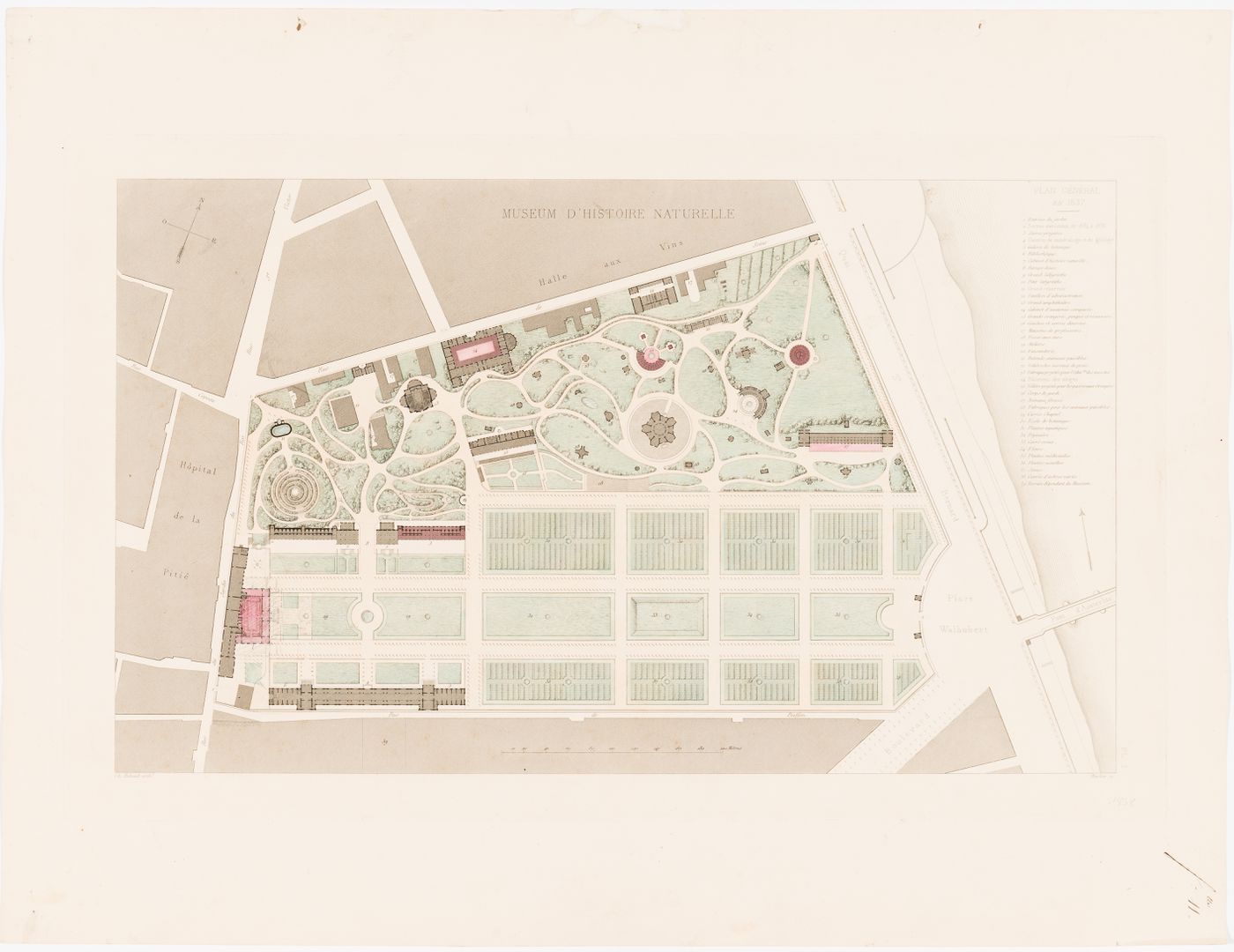 Site plan of the Muséum national d'histoire naturelle