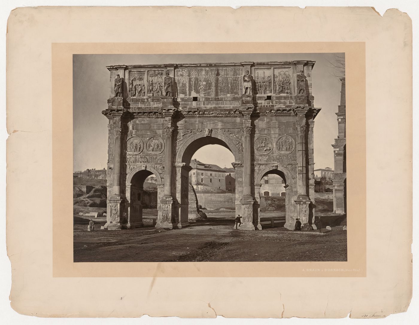 View of Arch of Constantine, Rome, Italy