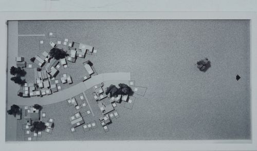 View of model showing housing plots development used for the Human Settlement Training Package "Package 6: The Self-Selection Process"