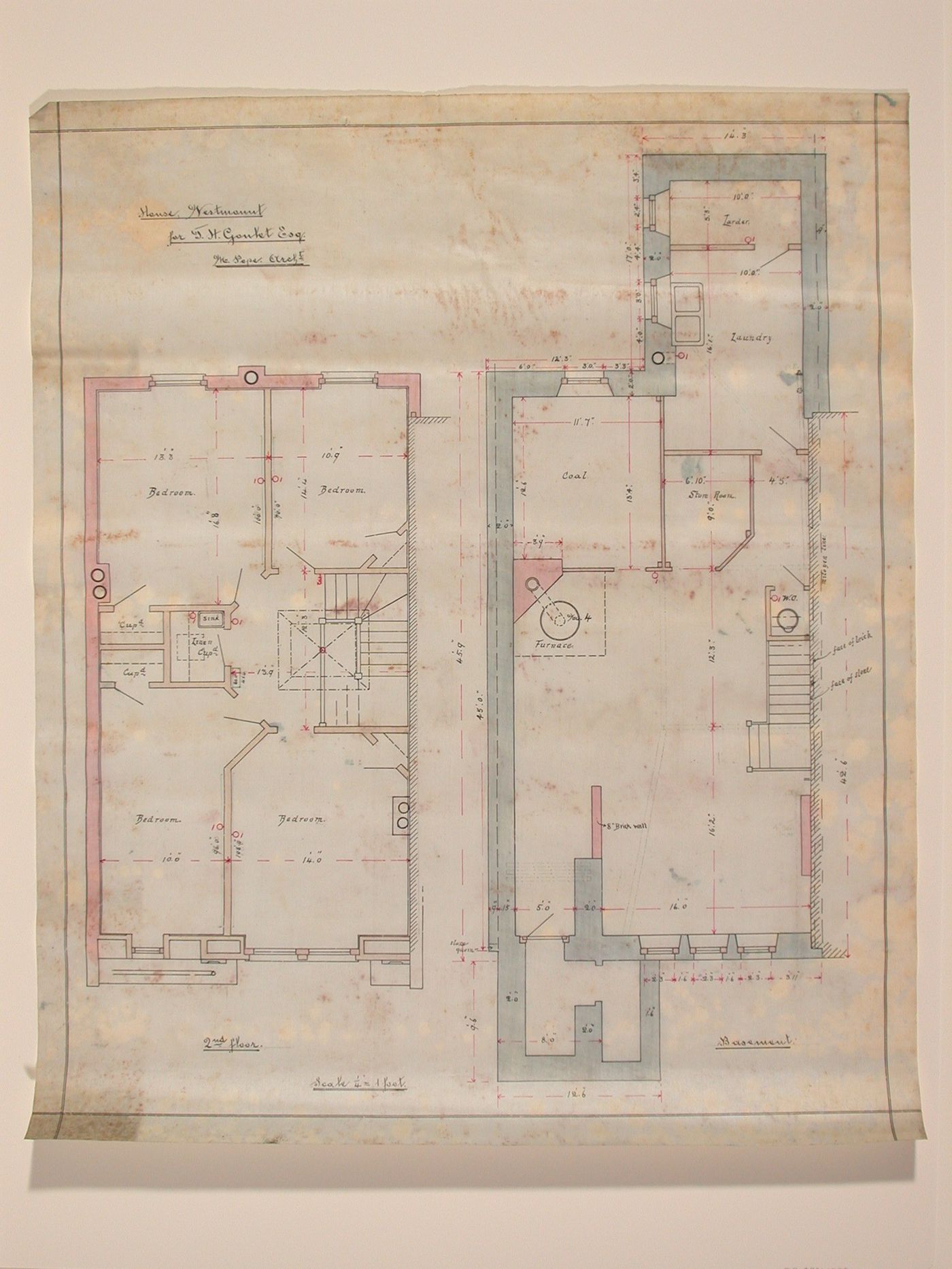 House for J. Goulet Esq., Westmount