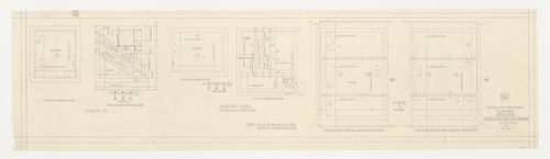 Plans des ascenseurs de la salle des machines, Imprimerie Nationale du Canada, Hull, Québec, Canada