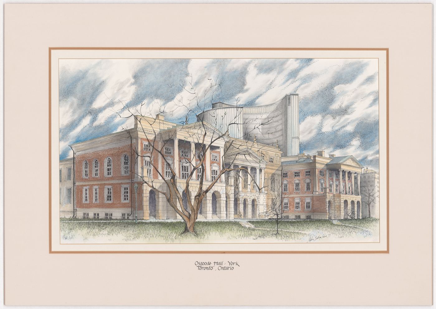 Osgoode Hall, York, Toronto, from Court Houses in Ontario