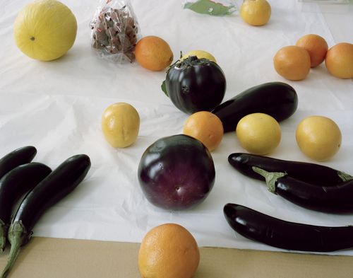 Nature Morte with Lemons, Melons and a Few Oranges, Zucchini