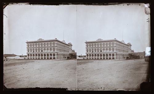 Stereograph of the Pico Hotel, Los Angeles, California, Unites States of America
